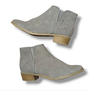 Grey ankle boots